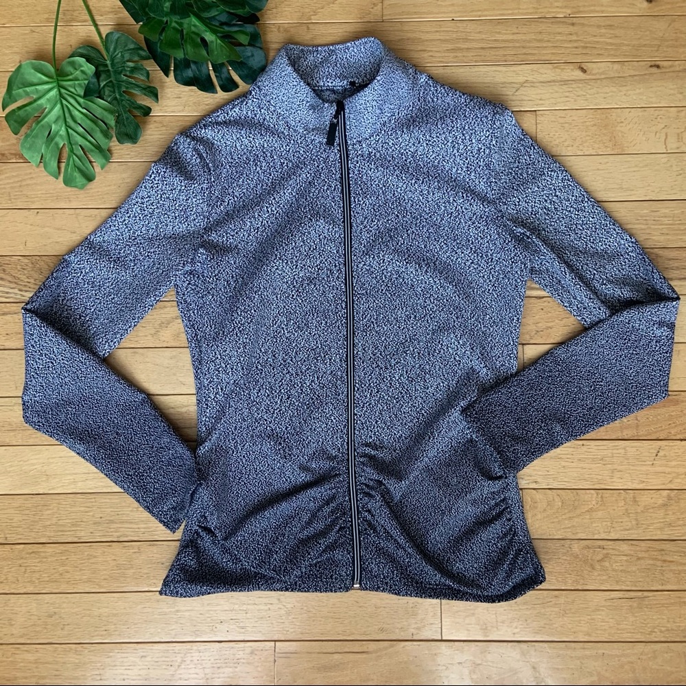 Frank Lyman Weekend Full Zip Ruched Jacket